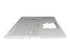 Teclado incl. topcase DE (alemán) plateado/plateado original para Asus F1500EA