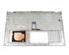 Teclado incl. topcase DE (alemán) plateado/plateado original para Asus VivoBook 15 F512UA