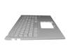 Teclado incl. topcase DE (alemán) plateado/plateado original para Asus VivoBook 15 R564FA