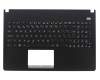 Teclado incl. topcase ES (espanol) negro/negro original para Asus F501U