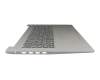 Teclado incl. topcase FR (francés) antracita/plateado original para Lenovo IdeaPad 3-17IML05 (81WC)