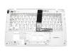 Teclado incl. topcase FR (francés) blanco/blanco original para Asus X200CA