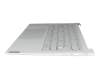 Teclado incl. topcase FR (francés) gris/canaso con retroiluminacion original para Lenovo Yoga Slim 7 Pro 14IAP7 (82SV)