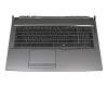 Teclado incl. topcase FR (francés) negro/antracita original para MSI GP75 10SFK/10SFSK (MS-17E7)