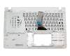 Teclado incl. topcase FR (francés) negro/blanco original para Asus A550CC
