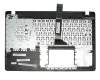 Teclado incl. topcase FR (francés) negro/canaso original para Asus F550VB