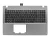 Teclado incl. topcase FR (francés) negro/canaso original para Asus R513CL