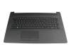 Teclado incl. topcase FR (francés) negro/negro (PTP/con DVD) original para Toshiba Satellite S50W-C