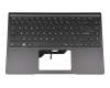 Teclado incl. topcase FR (francés) negro/negro con retroiluminacion original para MSI Modern 14 B4M/B4MW (MS-14DK)