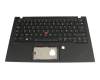 Teclado incl. topcase FR (francés) negro/negro con retroiluminacion y mouse stick original para Lenovo ThinkPad X1 Carbon 8th Gen (20UA/20U9)