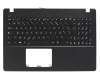 Teclado incl. topcase FR (francés) negro/negro original para Asus X550EA