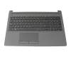 Teclado incl. topcase FR (francés) negro/negro original para HP 250 G7