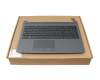 Teclado incl. topcase FR (francés) negro/negro original para HP 250 G7
