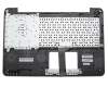 Teclado incl. topcase FR (francés) negro/plateado original para Asus K555LJ