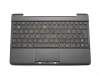 Teclado incl. topcase FR (francés) negro/plateado original para Asus Transformer Book T300LA