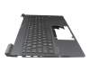 Teclado incl. topcase FR (francés) plateado/negro con retroiluminacion original para HP Victus 16-e0000