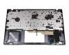 Teclado incl. topcase IT (italiano) gris/negro con retroiluminacion original para MSI Modern 14 B11MOU-861