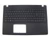 Teclado incl. topcase IT (italiano) negro/negro original para Asus F550LA