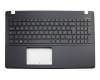 Teclado incl. topcase IT (italiano) negro/negro original para Asus F550LAV