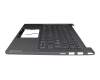 Teclado incl. topcase ND (nórdico) gris/canaso con retroiluminacion original para Lenovo Yoga Slim 7-14ARE05 (82A2)