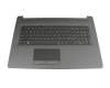 Teclado incl. topcase NL (holandés) negro/plateado original para HP 17-ca1000