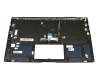 Teclado incl. topcase RU (ruso) negro/azul con retroiluminacion original para Asus UX433FA