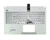 Teclado incl. topcase SF (suiza-francés) negro/blanco original para Asus X501A