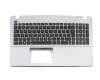 Teclado incl. topcase SF (suiza-francés) negro/canaso original para Asus F552CL