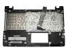 Teclado incl. topcase SLO (eslovaco) negro/plateado original para Asus R505CB