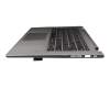 Teclado incl. topcase SP (español) gris/plateado con retroiluminacion original para Lenovo Yoga 530-14IKB (81EK)