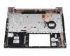Teclado incl. topcase SP (español) negro/plateado con retroiluminacion original para HP ProBook 445 G7