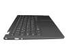 Teclado incl. topcase UAE (árabe) gris/canaso con retroiluminacion original para Lenovo Yoga C640-13IML (81UE)