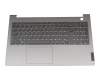 Teclado incl. topcase UK (Inglés) gris oscuro/canaso con retroiluminacion original para Lenovo ThinkBook 15 G2 ITL (20VE)