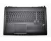Teclado incl. topcase UK (Inglés) negro/negro con retroiluminacion original para Asus ROG G750JS