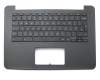 Teclado incl. topcase UK (Inglés) negro/negro original para Asus Chromebook C300MA