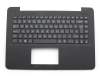 Teclado incl. topcase UK (Inglés) negro/negro original para Asus X455LD