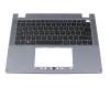 Teclado incl. topcase US (Inglés) negro/azul con retroiluminacion original para Acer TravelMate Spin P4 (TMP414RN-41)