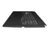 Teclado incl. topcase US (Inglés) negro/blanco/negro con retroiluminacion original para Asus TUF A17 FA706II