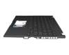 Teclado incl. topcase US (Inglés) negro/negro con retroiluminacion original para Asus GV301QE