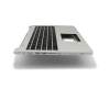 Teclado incl. topcase US (Inglés) negro/plateado original para Asus Transformer Book Flip TP550LA
