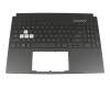 Teclado incl. topcase US (Inglés) negro/transparente/negro con retroiluminacion original para Asus FX517ZR