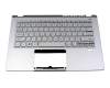 Teclado incl. topcase US (Inglés) plateado/plateado con retroiluminacion original para Acer Swift 3 (SF314-43)