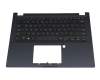 Teclado incl. topcase negro/negro con retroiluminacion árabe original para Asus ExpertBook P2 P2451FB