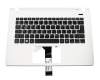 V139330AK1 teclado incl. topcase original Acer DE (alemán) negro/blanco