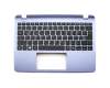 V139346AK1 teclado incl. topcase original Sunrex DE (alemán) negro/azul