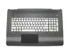 V150646JS1 teclado incl. topcase original Sunrex DE (alemán) plateado/negro con retroiluminacion