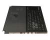 V161162EK1 GR teclado incl. topcase original Sunrex DE (alemán) negro/negro con retroiluminacion