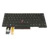 V170820D1 teclado original Sunrex DE (alemán) negro/negro con retroiluminacion y mouse-stick