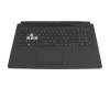 V191346HE2 teclado incl. topcase original Asus DE (alemán) negro/transparente/negro con retroiluminacion