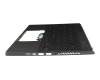 V205526AE1 teclado incl. topcase original Sunrex DE (alemán) negro/negro con retroiluminacion
